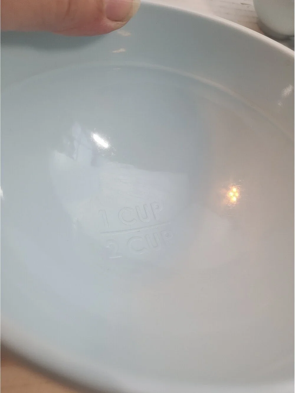 Set of 5 Melamine Light Blue Measuring Cup Nesting Bowls